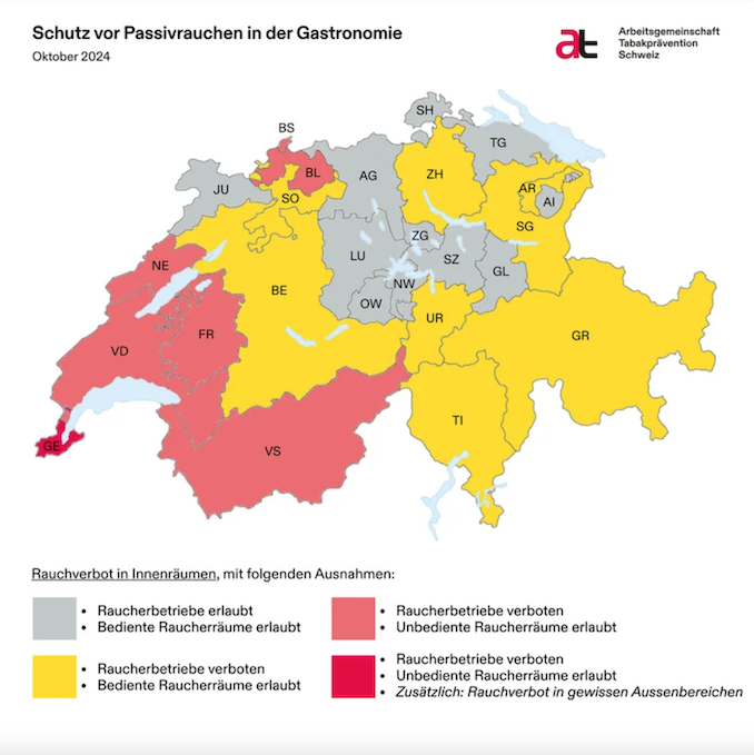 Schutz vor Passivrauchen in der Gastronomie (Oktober 2024)