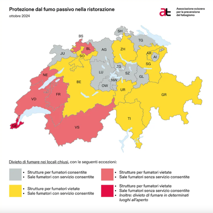Protezione dal fumo passivo nella ristorazione (ottobre 2024)